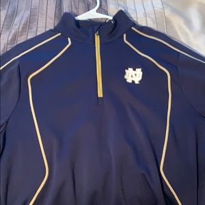 Men’s Under Armour Notre Dame 1/4 ZIP Large